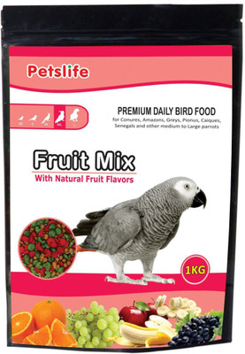 ROYAL PET Petslife Fruit Mix 1kg (Medium to Large) | With Natural Fruit Flavors | Premium Daily Bird Food | Fruit 1 kg Dry Bird Food
ROYAL PET Petslife Fruit Mix 1kg (Medium to Large) | With Natural Fruit Flavors | Premium Daily Bird Food | Fruit 1 kg Dry Bird Food