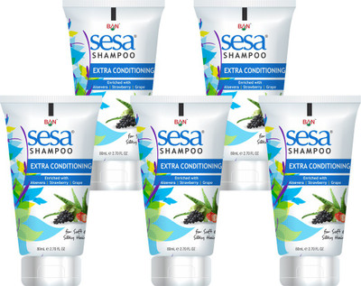 SESA Extra Conditioning Shampoo 80ML (Pack of 5) for Volumize Moisturize Hair(400 ml)
SESA Extra Conditioning Shampoo 80ML (Pack of 5) for Volumize Moisturize Hair(400 ml)