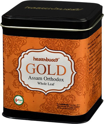 Healthbuddy Gold Assam Orthodox Tea (Whole Leaf), 100 gm Tea Box(100 g)