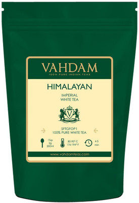 Vahdam Imperial Himalaya White Tea Leaves 25 Cups, 50gram Unflavoured White Tea Pouch(50 g)
Vahdam Imperial Himalaya White Tea Leaves 25 Cups, 50gram Unflavoured White Tea Pouch(50 g)