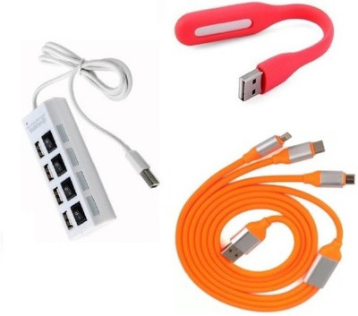 durReey Set of Multi connectivity USB Hub, 3 IN 1 lightning 8 Pin + ANDROID+ CType with Mini Flexible USB LED Light Lamp for Laptop Computer Keyboard Reading Notebook 3C31Y USB Hub, USB Cable, Led Light(Orange, White, Red)
durReey Set of Multi connectivity USB Hub, 3 IN 1 lightning 8 Pin + ANDROID+ CType with Mini Flexible USB LED Light Lamp for Laptop Computer Keyboard Reading Notebook 3C31Y USB Hub, USB Cable, Led Light(Orange, White, Red)