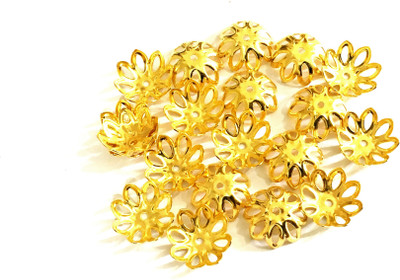 JBN Jewels Bead Caps For Silk Thread Jewelry, Pack of 50