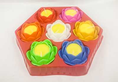 goyal candle planet Floating Flower case with Tea Light Candle Candle(Multicolor, Pack of 7)
goyal candle planet Floating Flower case with Tea Light Candle Candle(Multicolor, Pack of 7)