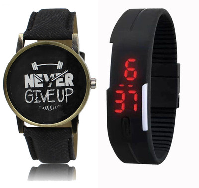 CM Kids Watch Combo With New Designed LR 027_Black LED Watch - For Boys 
CM Kids Watch Combo With New Designed LR 027_Black LED Watch - For Boys