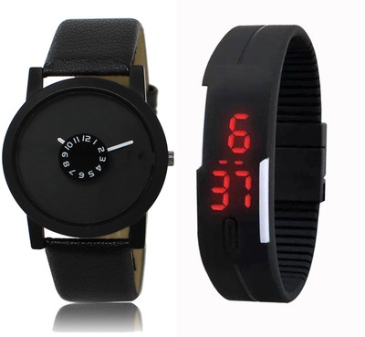 CM Kids Watch Combo With New Designed LR 025_Black LED Watch - For Boys