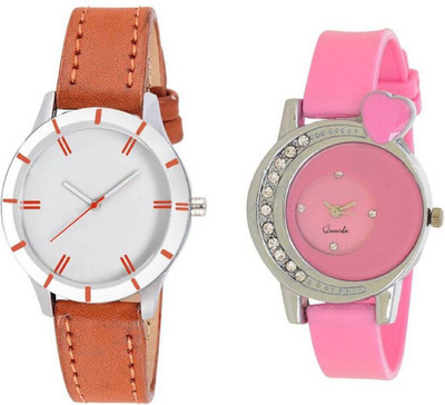 Talgo New Arrival 2018 Red Robin Season Special RRWHITERINGWOMEN142PK New Special Collection White Ring Round Dial & Brown Leather And Pink Round Analogue Round Dial & Pink Rubber Belt Atrractive And Comfertable Strap(Combo Of 2) RRKWHITERINGWOMEN142 Watc
Talgo New Arrival 2018 Red Robin Season Special RRWHITERINGWOMEN142PK New Special Collection White Ring Round Dial & Brown Leather And Pink Round Analogue Round Dial & Pink Rubber Belt Atrractive And Comfertable Strap(Combo Of 2) RRKWHITERINGWOMEN142 Watc