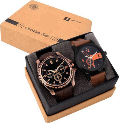 WANTON 89S10 brown and coper chronograph pattern leather strap stylish soprt combo watch for couple, boys and girls Watch - For Girls
WANTON 89S10 brown and coper chronograph pattern leather strap stylish soprt combo watch for couple, boys and girls Watch - For Girls
