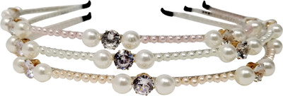 Evolution Hair Band Combo of White,Pink,Cream Premium Pearl & Dimond Fancy Wedding Party Hair Band, Head Band, for Women/Girls (Pack of 3) Hair Band(Multicolor)
Evolution Hair Band Combo of White,Pink,Cream Premium Pearl & Dimond Fancy Wedding Party Hair Band, Head Band, for Women/Girls (Pack of 3) Hair Band(Multicolor)