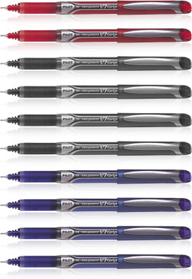 Pilot Hi-Tecpoint V7 Roller Ball Pen(Pack of 10)