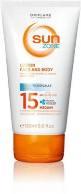 Oriflame Sweden Sun Zone Lotion Face and Body - SPF 15 PA+ - SPF 15 PA+(150 ml) 
Oriflame Sweden Sun Zone Lotion Face and Body - SPF 15 PA+ - SPF 15 PA+(150 ml)