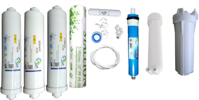 Earth Ro System 1 Year RO service Kit with Inline set and earth75 gpd membrane Solid Filter Cartridge(0.01, Pack of 11)
Earth Ro System 1 Year RO service Kit with Inline set and earth75 gpd membrane Solid Filter Cartridge(0.01, Pack of 11)