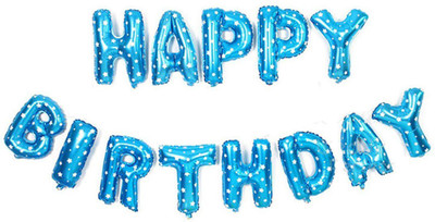 AMFIN Printed (16 Inch)Happy Birthday Letter Foil Balloon Birthday Party Supplies , Happy Birthday Balloons For Party Decoration - Blue Balloon(Blue, Pack of 1)
AMFIN Printed (16 Inch)Happy Birthday Letter Foil Balloon Birthday Party Supplies , Happy Birthday Balloons For Party Decoration - Blue Balloon(Blue, Pack of 1)
