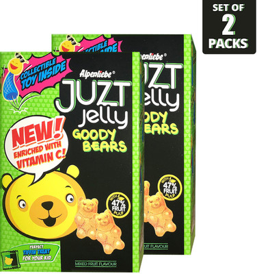 Alpenliebe Juzt Jelly Goody Bears, Mixed Fruit Flavour (Pack of 2) Mixed Fruit Candy(Pack of 2)
Alpenliebe Juzt Jelly Goody Bears, Mixed Fruit Flavour (Pack of 2) Mixed Fruit Candy(Pack of 2)