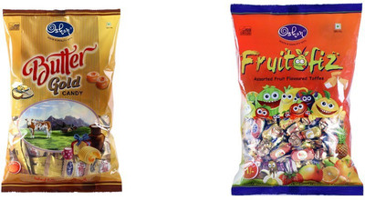 Oshon BUTTERGOLD_500_POUCH & FRUITBEARZ_ASSORTED2_500_POUCH Milky Cream Candy(Pack of 2)
Oshon BUTTERGOLD_500_POUCH & FRUITBEARZ_ASSORTED2_500_POUCH Milky Cream Candy(Pack of 2)