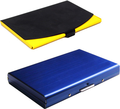 Stealodeal Full Blue Metal Limited Edition With Black-Yellow Stainless Steel 6 Card Holder(Set of 2, Blue, Multicolor)
Stealodeal Full Blue Metal Limited Edition With Black-Yellow Stainless Steel 6 Card Holder(Set of 2, Blue, Multicolor)
