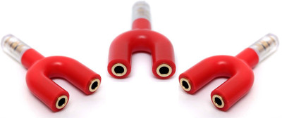 ReTrack SET OF 3PC3.5mm Jack Splitter Male to 2 Female Earphone Audio U shape Stereo headphone Spiltter USB Adapter(Red)
ReTrack SET OF 3PC3.5mm Jack Splitter Male to 2 Female Earphone Audio U shape Stereo headphone Spiltter USB Adapter(Red)