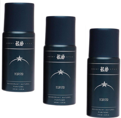 ROCKY STAR ECLIPSTER DEODORANT NATUREL PERFUME(e150 ml\5.0 fl. Oz) Perfume Body Spray - For Men(450 ml, Pack of 3)
ROCKY STAR ECLIPSTER DEODORANT NATUREL PERFUME(e150 ml\5.0 fl. Oz) Perfume Body Spray - For Men(450 ml, Pack of 3)