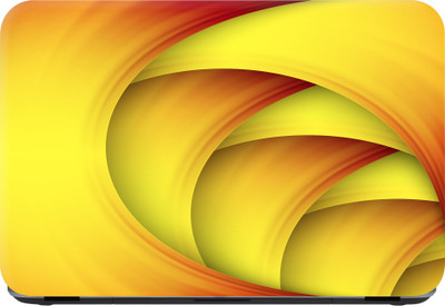 Flipkart SmartBuy yellow abstract Premium LG Vinyl (matte) Laptop Decal 15.6