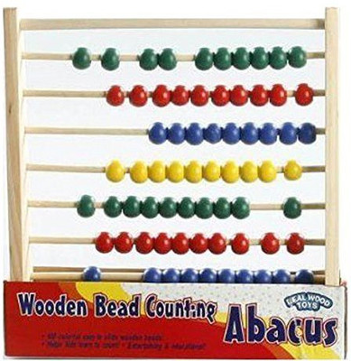 Real Wood Toys en Bead Counting Abacus(Multicolor)