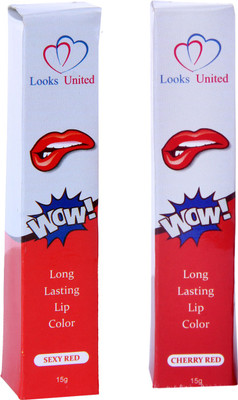 Looks United Waterproof Long Lasting Peel Off Mask Lip Color, Cherry Red/ Sexy Red(Cherry Red, Sexy Red)
Looks United Waterproof Long Lasting Peel Off Mask Lip Color, Cherry Red/ Sexy Red(Cherry Red, Sexy Red)