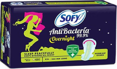Sofy Antibacteria Overnight XXL Sanitary Pad(Pack of 20)