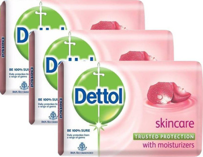 Dettol Skincare Soap(225 g, Pack of 3)