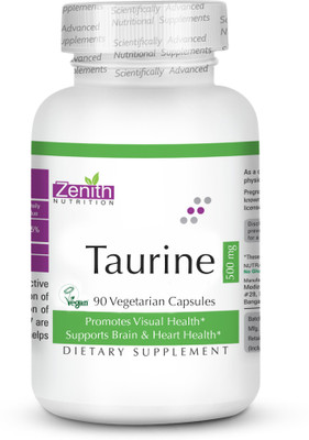 Zenith Nutrition Taurine 500mg - 90 Nos(90 No)