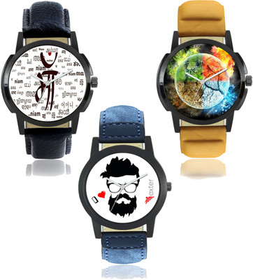 E-Smart JF401-402-407 Combo Analogue Watch for Men and Boys (Pack Of 3) Watch - For Men