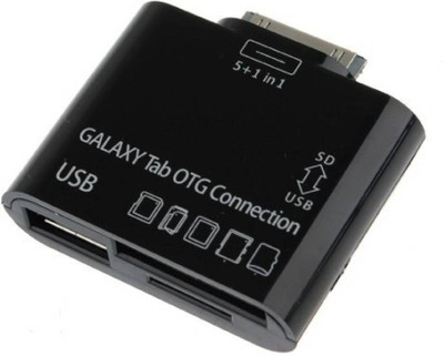 Oxza 5 in1 Tab OTG Connection Kit Connector USB Adapter(Black)