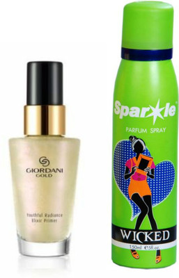 Oriflame Sweden giordani gold youthful radiance elixir primer 30 ml (33300) with one sparkle perfume spray 150 ml(Set of 2)
Oriflame Sweden giordani gold youthful radiance elixir primer 30 ml (33300) with one sparkle perfume spray 150 ml(Set of 2)