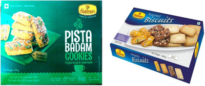 Haldiram's Pista Badam and Assorted Biscuites (Combo Pack)(550 g, Pack of 2)