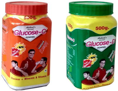 ARIHANT'S GLUCOSE-D & C INSTANT ENERGY ( 1 kg ) Energy Drink(2x0.5 kg, REGULAR, ORANGE Flavored)
ARIHANT'S GLUCOSE-D & C INSTANT ENERGY ( 1 kg ) Energy Drink(2x0.5 kg, REGULAR, ORANGE Flavored)