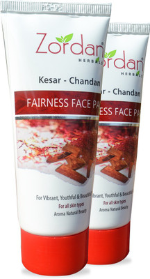 Zordan FAIRNESS FACE PACK (KESAR CHANDAN)(60gm*2)(Pack of 2)(60 g)