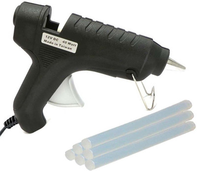 Yashmit 40 Watt With Free 6 Hot Melt Glue Sticks (4inch/10cm) Standard Temperature Corded Glue Gun(11 mm)