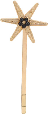 Fayon Party Style Diva Golden Star Hair Pin Hair Pin(Gold)