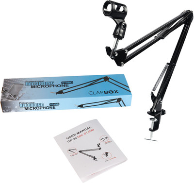 clapbox CB-29 Professional Boom Suspension Scissor Arm Recording Microphone CB-29 Professional Boom Suspension Scissor Arm Recording Microphone(Black)
clapbox CB-29 Professional Boom Suspension Scissor Arm Recording Microphone CB-29 Professional Boom Suspension Scissor Arm Recording Microphone(Black)