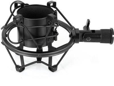 clapbox Universal Microphone Shock Mount Holder Clip for Studio Condenser Microphone Metal shock mount(Black)
clapbox Universal Microphone Shock Mount Holder Clip for Studio Condenser Microphone Metal shock mount(Black)