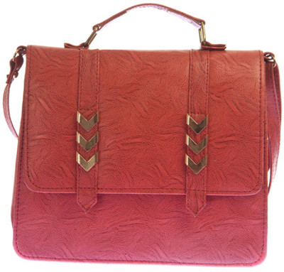 Aliado Women Casual Orange Leatherette Sling Bag