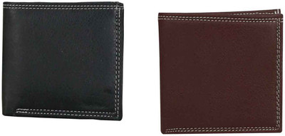 Howdy Men Black Artificial Leather Wallet(4 Card Slots)