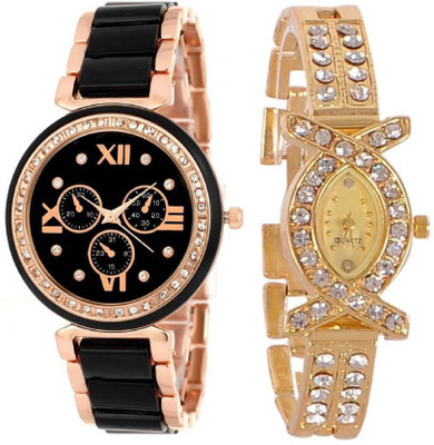 Varni Retail Designer Black Diamond Dial Mina With AKS Girls Wrist Watch Combo For Women Watch - For Girls
Varni Retail Designer Black Diamond Dial Mina With AKS Girls Wrist Watch Combo For Women Watch - For Girls