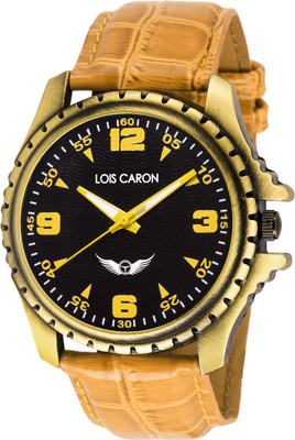 Lois Caron Lck-4039 Stylish Tan MULTICOLOR DIAL Watch - For Men