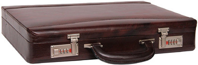 HICLASS Leather Briefcase Medium Briefcase - For Men(Brown)
