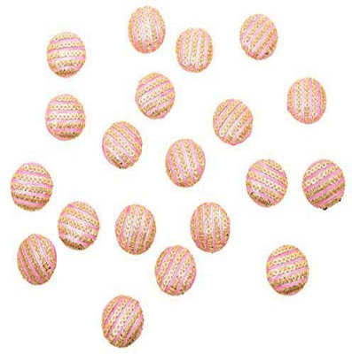 Fabric and Lace BT031D Fabric, Metal Buttons(Pack of 20)