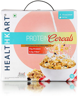Healthkart Breakfast Cereal, with high Protein, Oats, Soy flakes & Black Raisins (1 Kg)(1 kg, Box)
Healthkart Breakfast Cereal, with high Protein, Oats, Soy flakes & Black Raisins (1 Kg)(1 kg, Box)