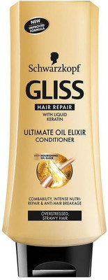 Schwarzkopf Gliss Hair Repair Ultimate Oil Elixir Conditioner, Overstressed, Strawy Hair - 400ml(400 ml) 
Schwarzkopf Gliss Hair Repair Ultimate Oil Elixir Conditioner, Overstressed, Strawy Hair - 400ml(400 ml)