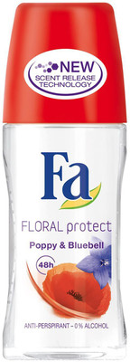 Fa Floral Protect Poppy & Bluebell Anti-Perspirant - 50ml Deodorant Roll-on - For Men & Women(50 ml)
Fa Floral Protect Poppy & Bluebell Anti-Perspirant - 50ml Deodorant Roll-on - For Men & Women(50 ml)