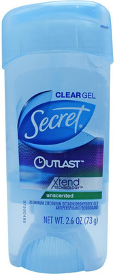 Secret Clear Gel Outlast Antiperspirant, Unscented - 73g (2.6oz) Deodorant Gel - For Men & Women(73 g)
Secret Clear Gel Outlast Antiperspirant, Unscented - 73g (2.6oz) Deodorant Gel - For Men & Women(73 g)