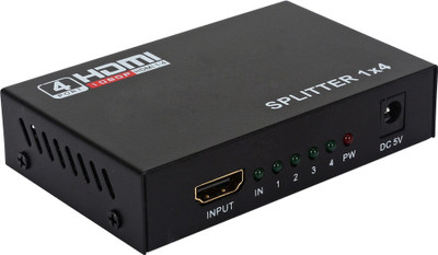 WECAM 4 Ports HDMI Splitter OUT HDMI Splitter Full HD 3D 1080P Gaming Adapter(Black, For PC)
WECAM 4 Ports HDMI Splitter OUT HDMI Splitter Full HD 3D 1080P Gaming Adapter(Black, For PC)