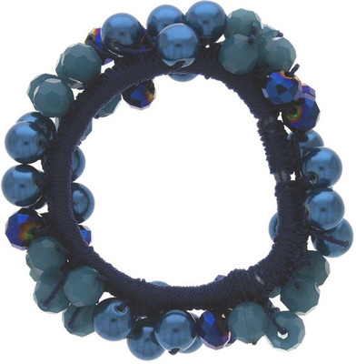 Anuradha Art Jewellery Rubber Band Rubber Band(Blue)
