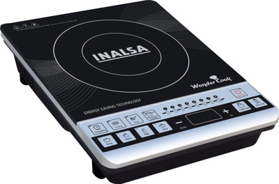 Inalsa Wonder Cook Induction Cooktop(Black, Grey, Push Button)